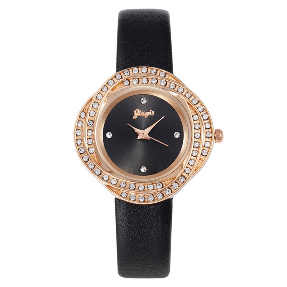 Women's Quartz Watch With Diamond Dial