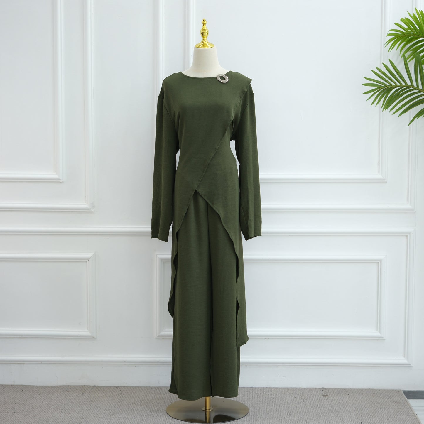 Womens Fashion Two-piece Top And Pants Set