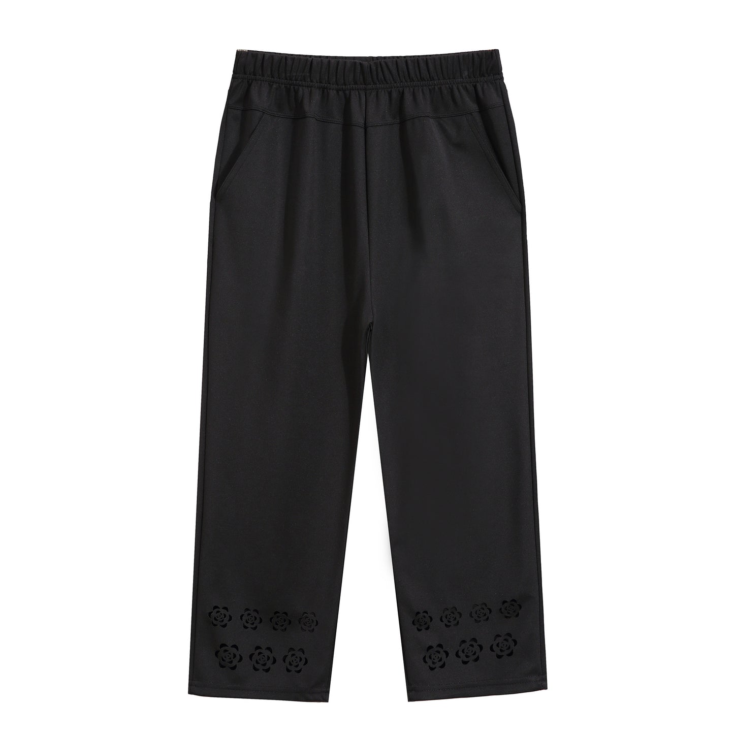 New Straight Hollow Embroidered Casual Pants