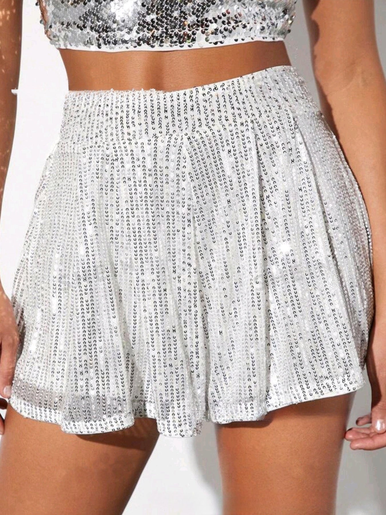 Cross-border European And American Womens Clothing Sparkly Beaded Shorts
