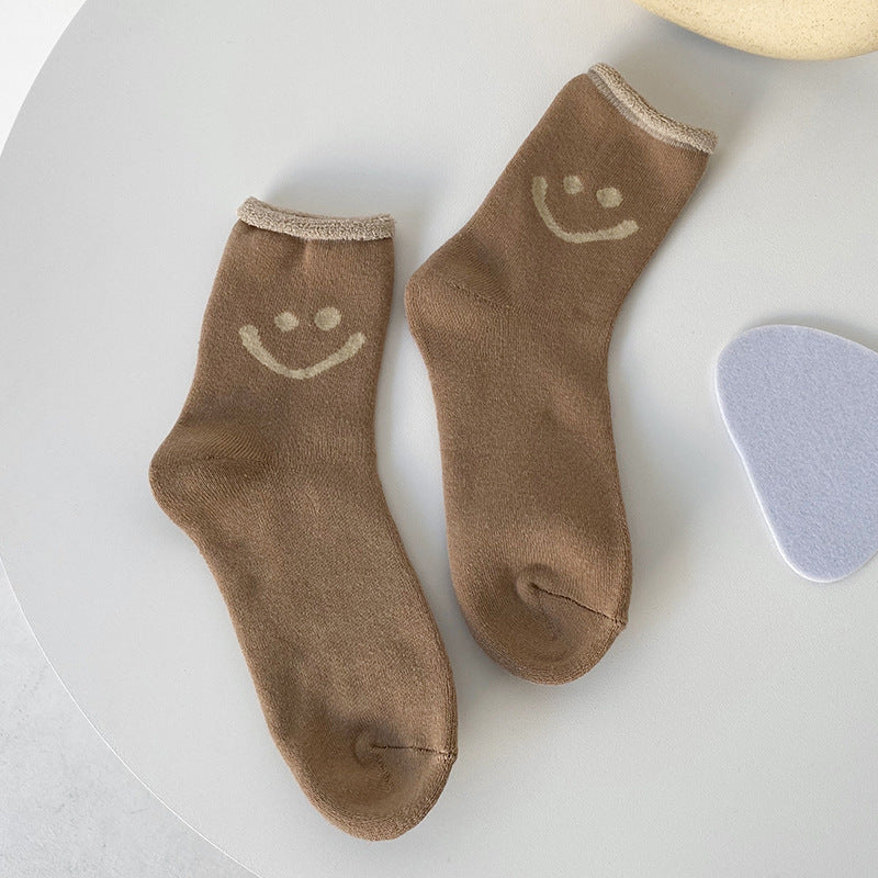 New Terry Curling Thickened Warm And Comfortable Cotton Socks