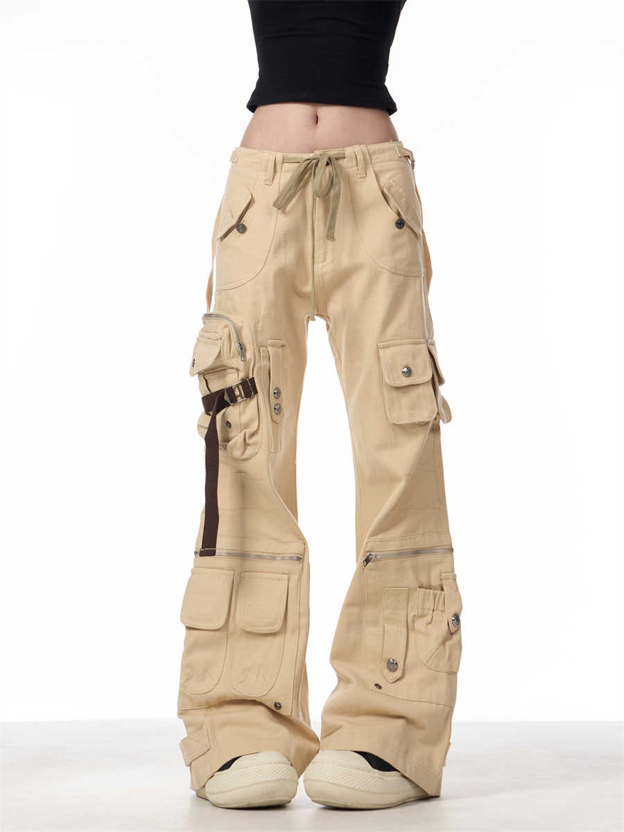 Spring New Loose Heavy Industry Straight-leg Trousers