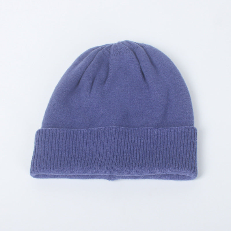 Double Layer Thickened Wool Knitted Hat Children