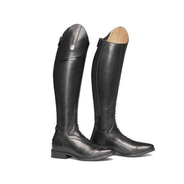 Colorblock Metal Back Zip High-top Rider Boots