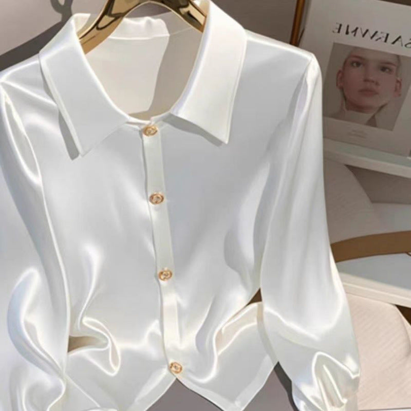 French Style Temperament Top Women's Autumn Light Luxury High-end Sense