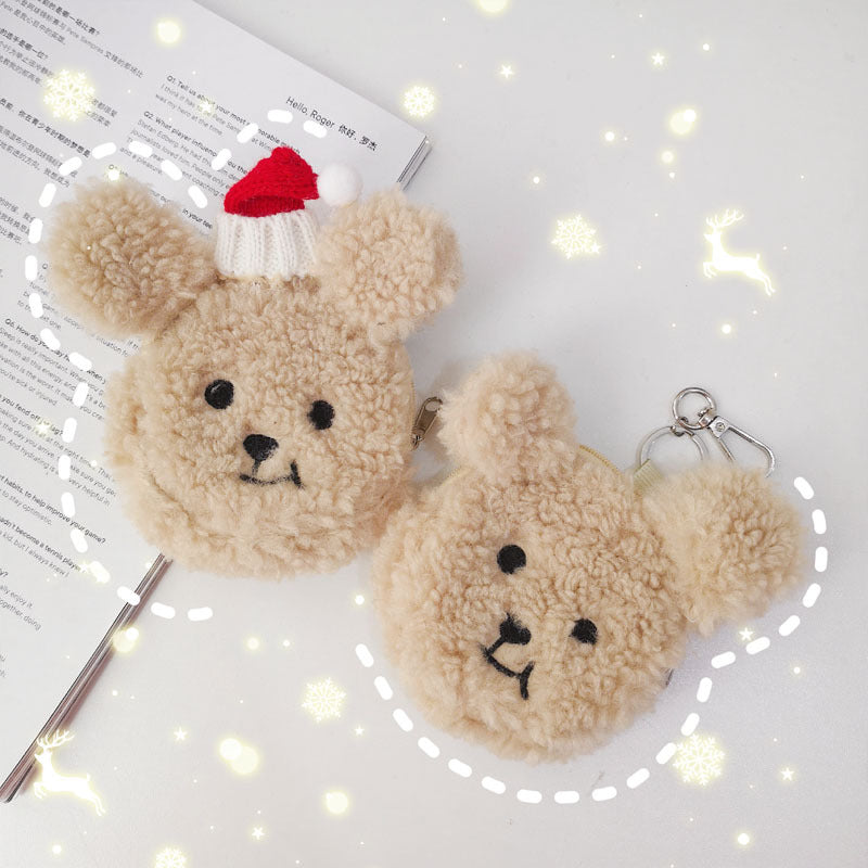 Bear Coin Purse Plush Pendant Keychain