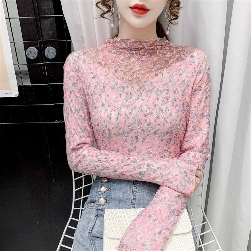 Elegant And Sweet Floral Lace Top For Women