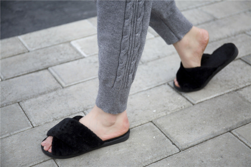 Knitted Harem Pants Fashion Solid Color Hemp Lace Thickening