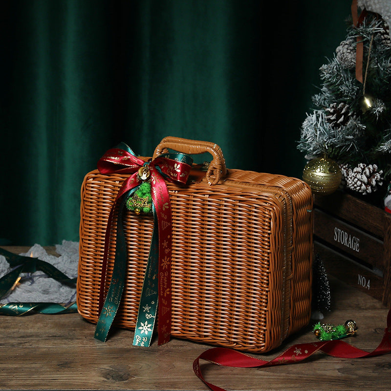 Fashion And Creative Cane Woven Portable Gift Box