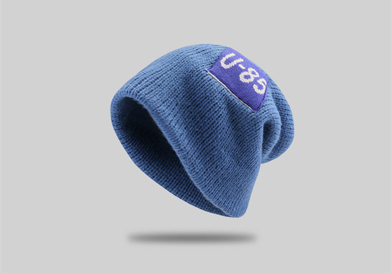 Women's Large Head Circumference Warm Knitted Hat