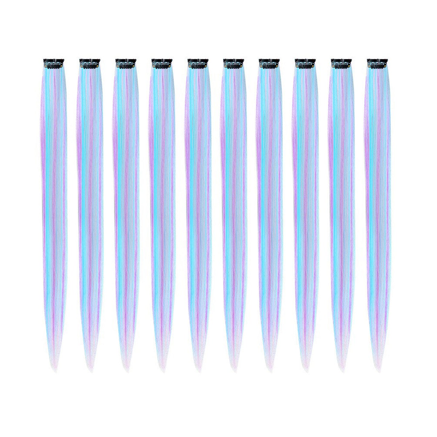 One-card Color Gradient Seamless Straight Curly Hair