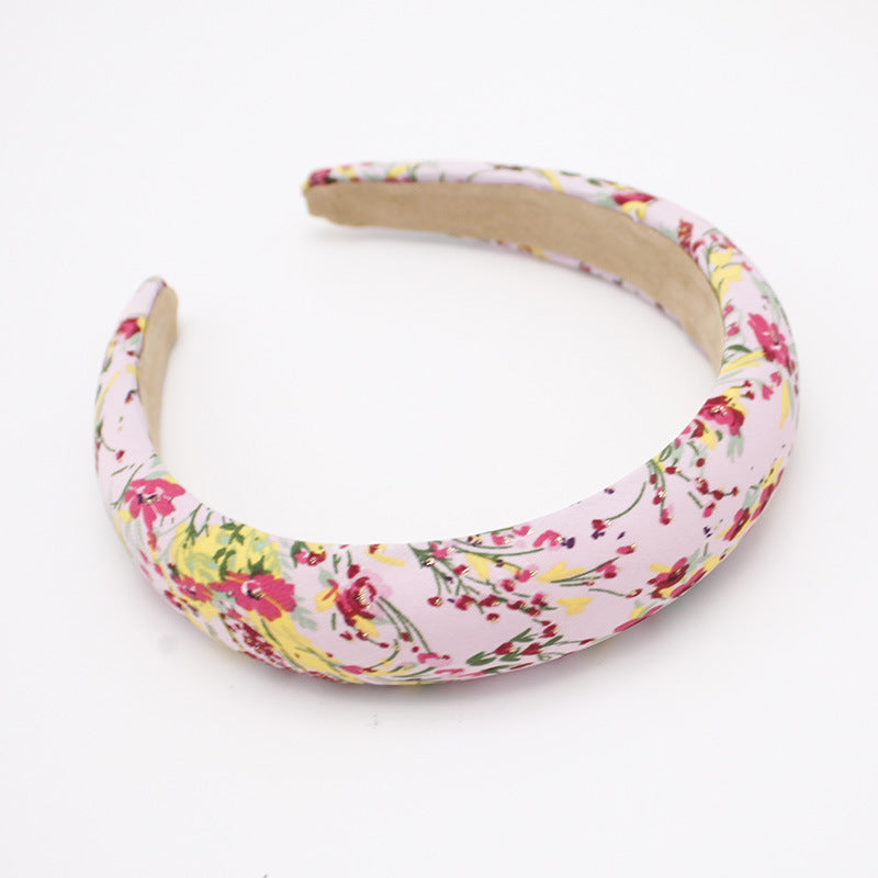 European And American Pu Leather Thickened Sponge Headband