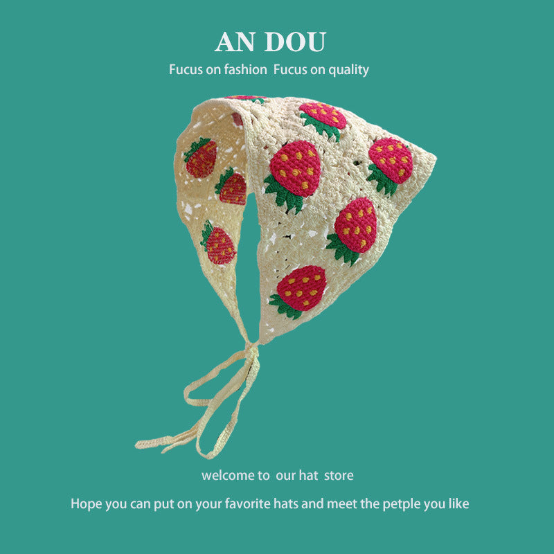Spring And Autumn Fashion Knitted Crocheted Hollow Triangular Binder Women