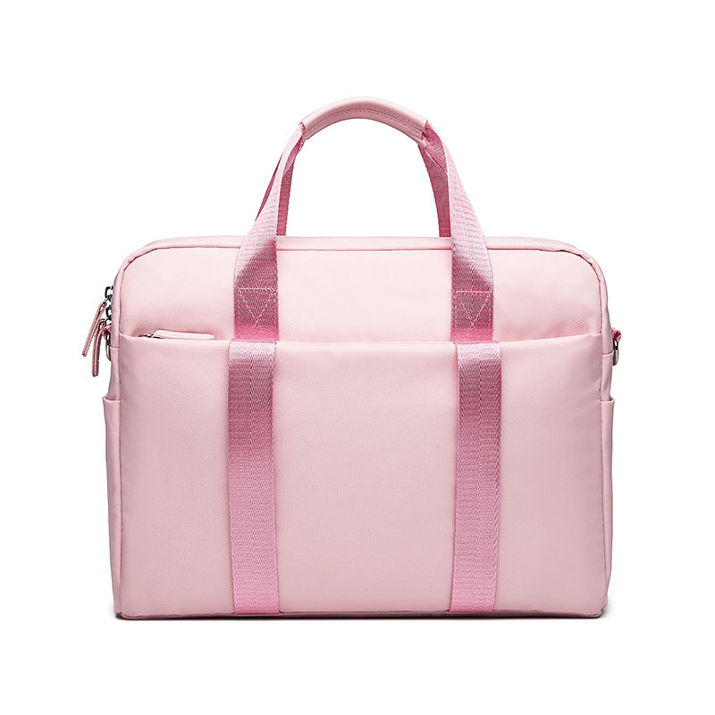 Portable double pocket computer bag