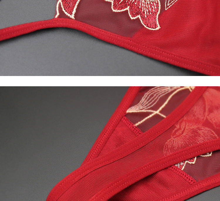 Women's Embroidered Hollow Low Rise Shorts