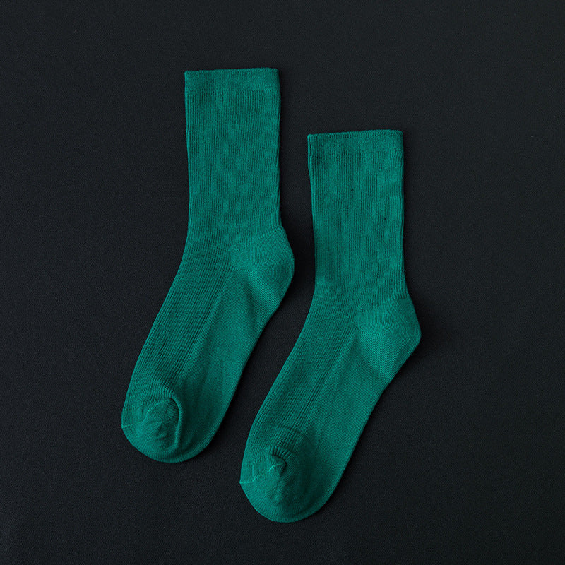 Medium Tube Long Tube Fluorescent Candy Color Socks