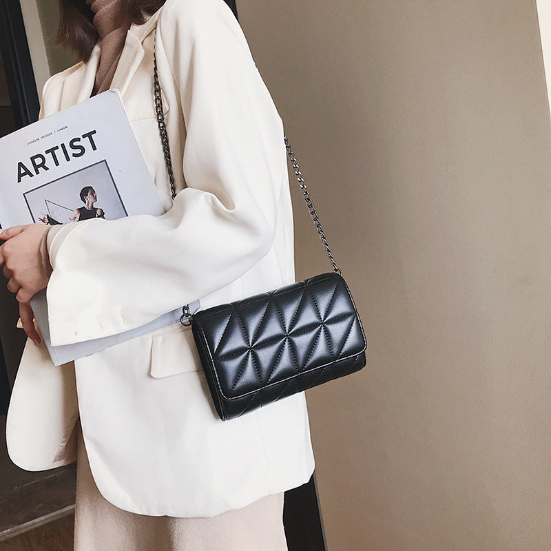 Women Chain One Shoulder Messenger Bag Fashion Rhombus