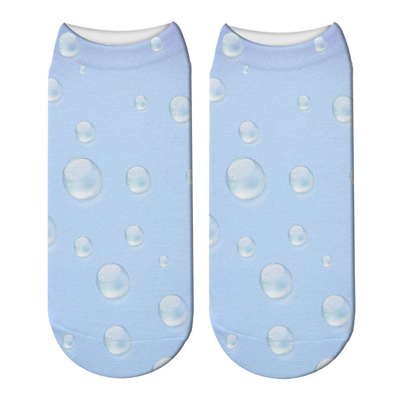 New Sneakers Print New 3D Women's Socks