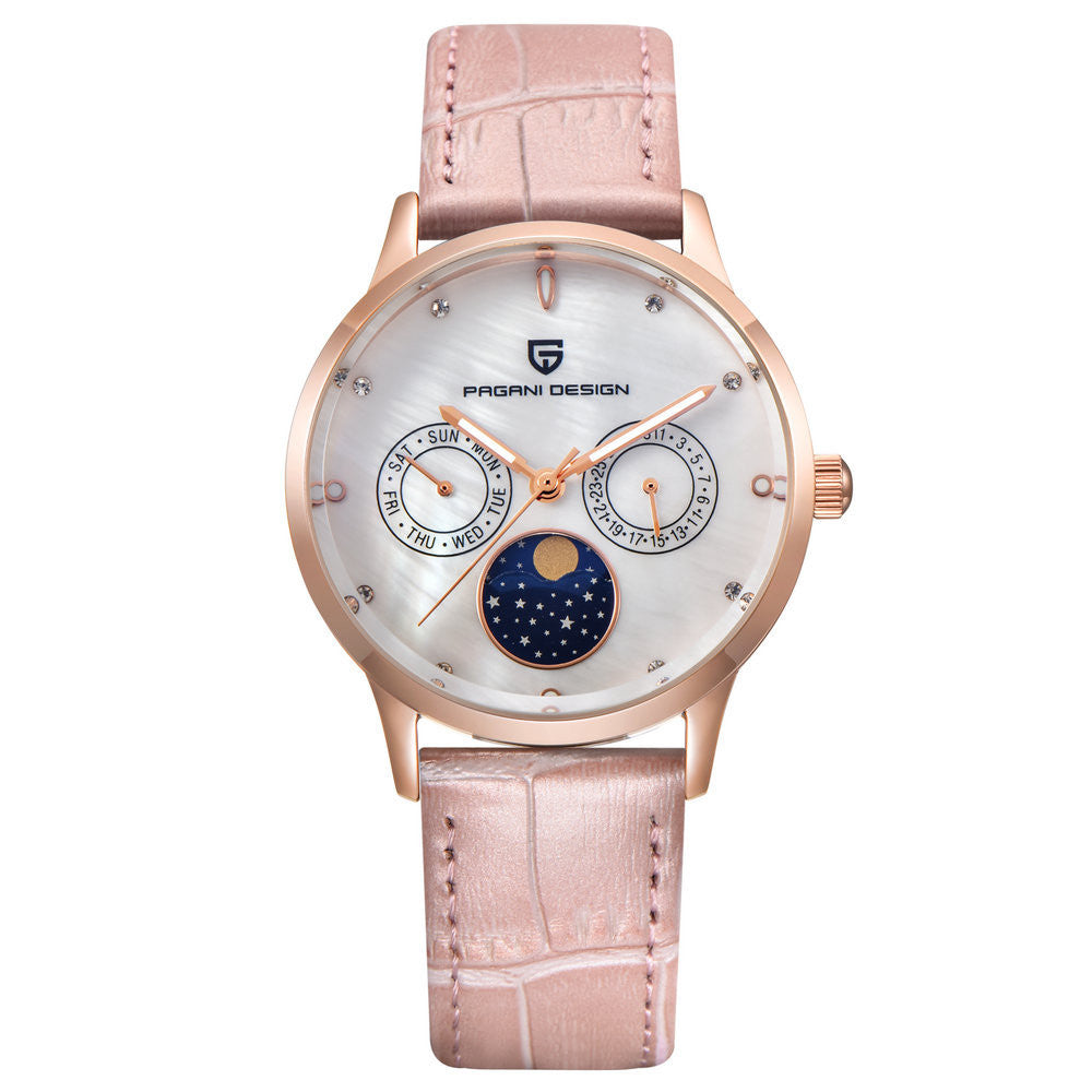 New Pink Band Quartz Women's Watch