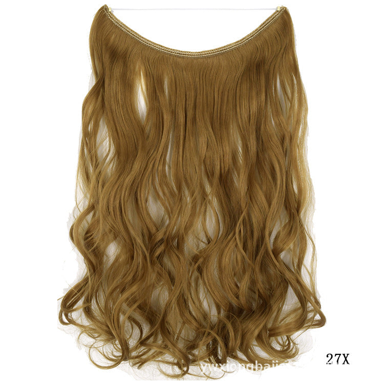 Women's One-piece Seamless Hair Extension Wig Set