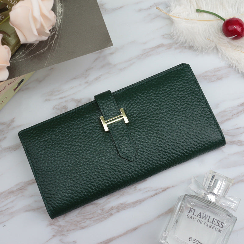 Long wallet with drawstring