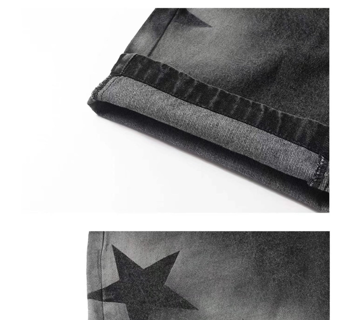Men's And Women's Loose Straight Wide Leg Pants Jeans