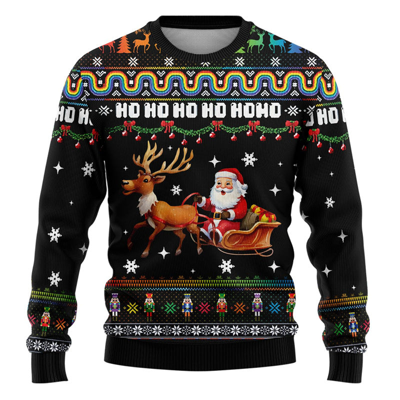 printed Ugly Christmas Sweater For Men 3D