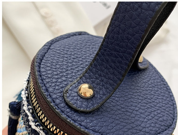 Ethnic Style Bag Female Fashion Hand-held Chain Weaving