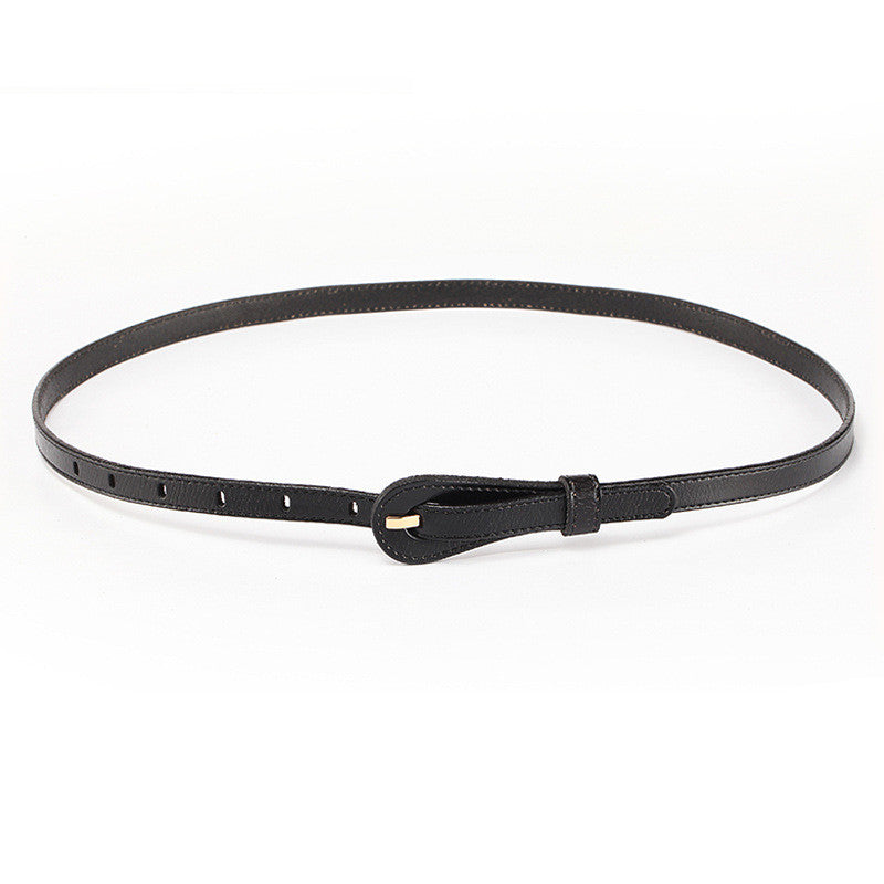 Women's Leather Belt Fine Decorative Skirt