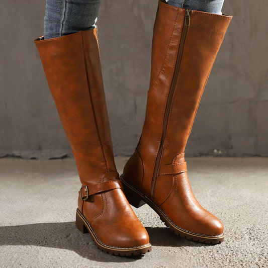 Women's BootsThick Heel Knight Boots Women