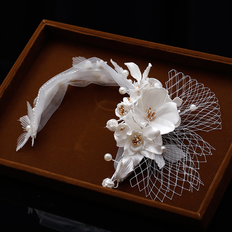 Female Mori Flower Hair Band Wedding Photo Accessories