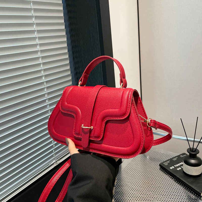 Stylish Minimalist Casual Western-style Small Square Crossbody Or Shoulder Bag