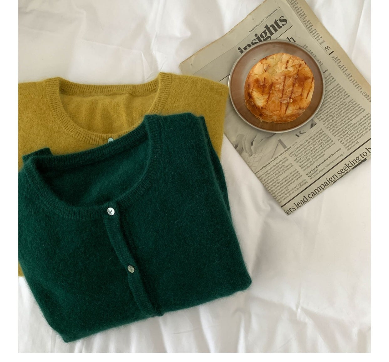 Raccoon Velvet Short Thickened Coat Cardigan Women's Design Sense Niche Small Wool Sweater