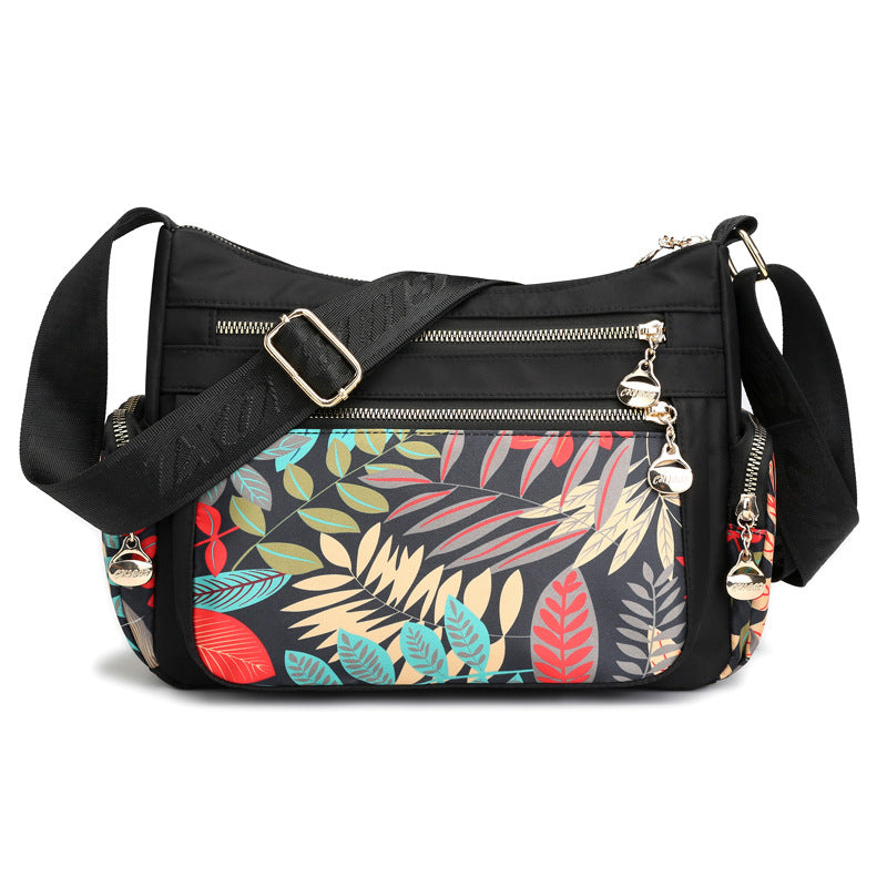 Ethnic Nylon Women's Bag Printed One Shoulder Diagonal Span