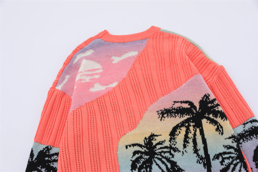 Knitted Loose Casual Cotton Knitwear Men