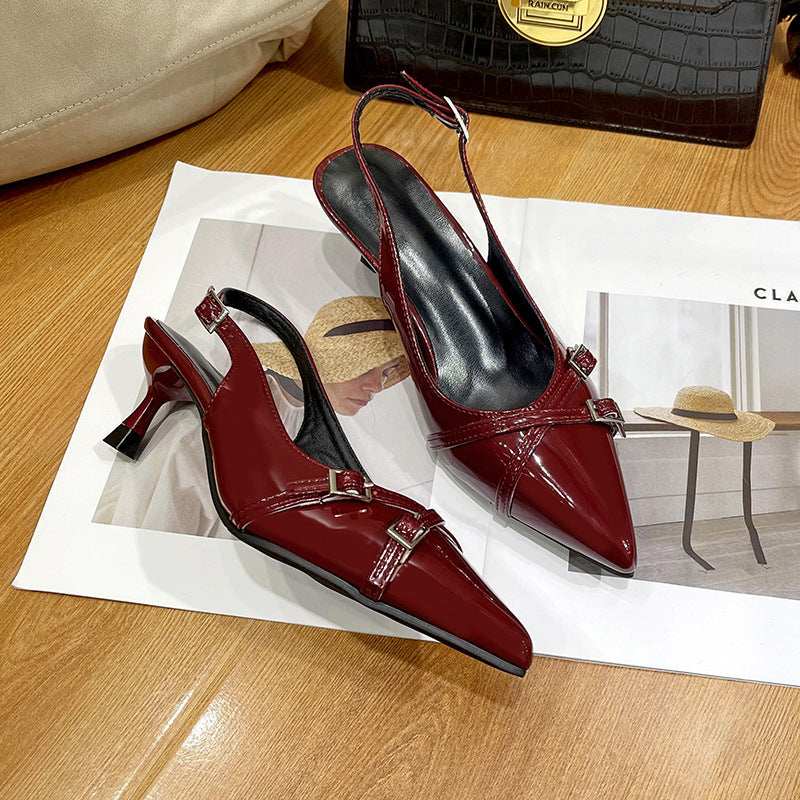 Women's Fashionable And Elegant Shoes With Buckle