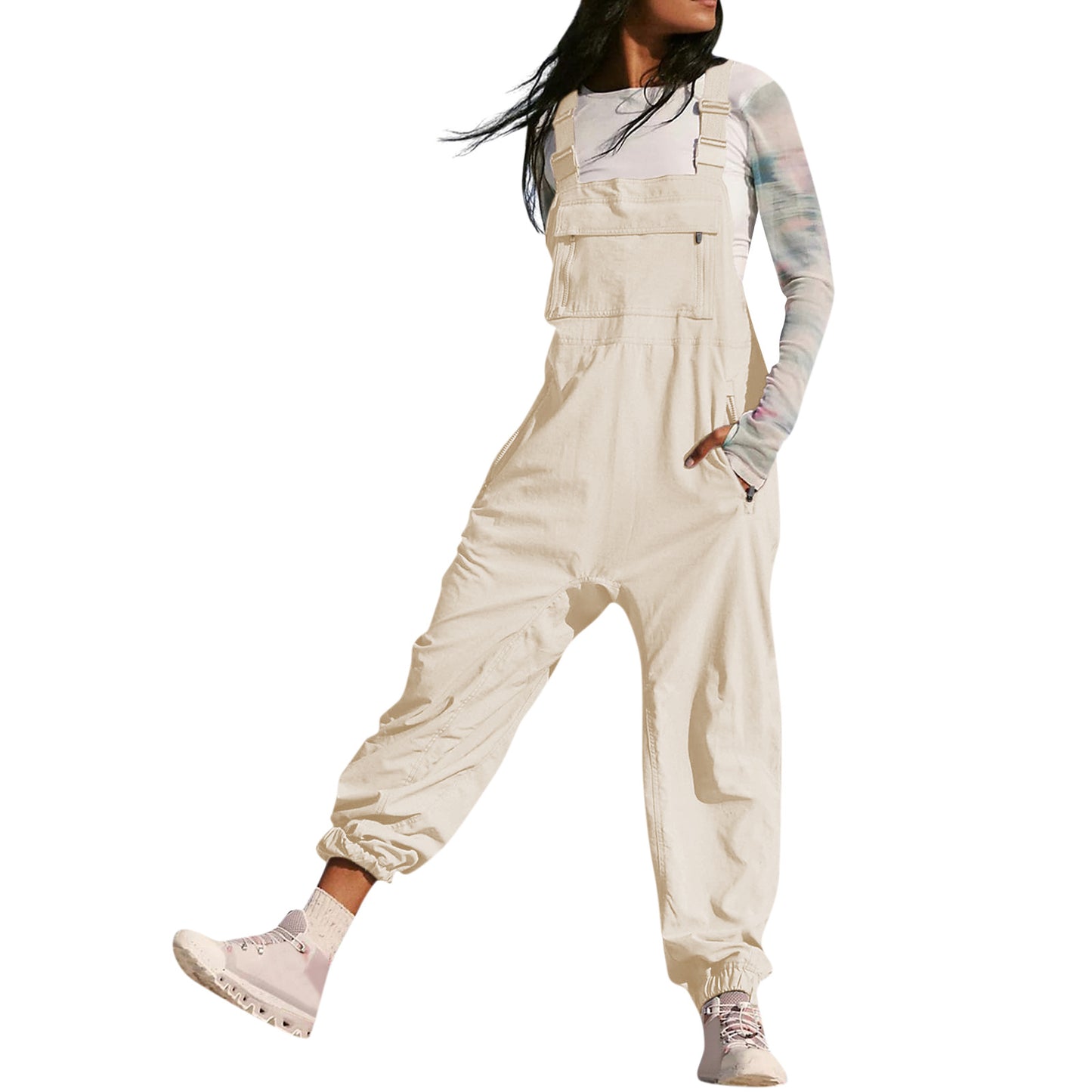 Arbejds Bib Top Bukser Amazon Fashion Fritid Tilspidset Jumpsuit