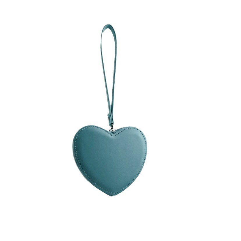 Red Lovely Heart-shaped Mini Wrist Bag