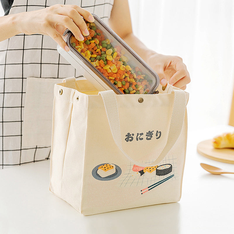Cute Portable Ladies Handbag Insulation Lunch Box Bag