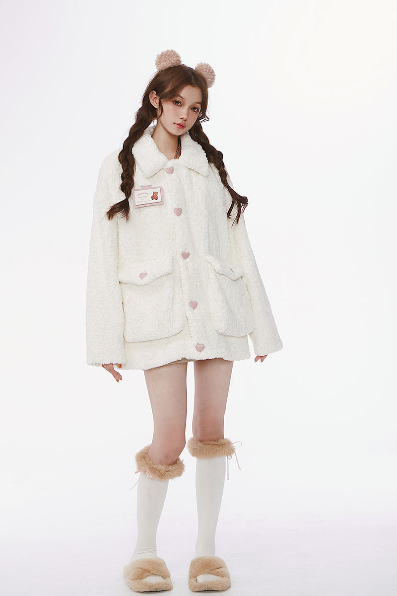Real Rabbit Fur Cute Plush Stockings In Tube All-match Girl