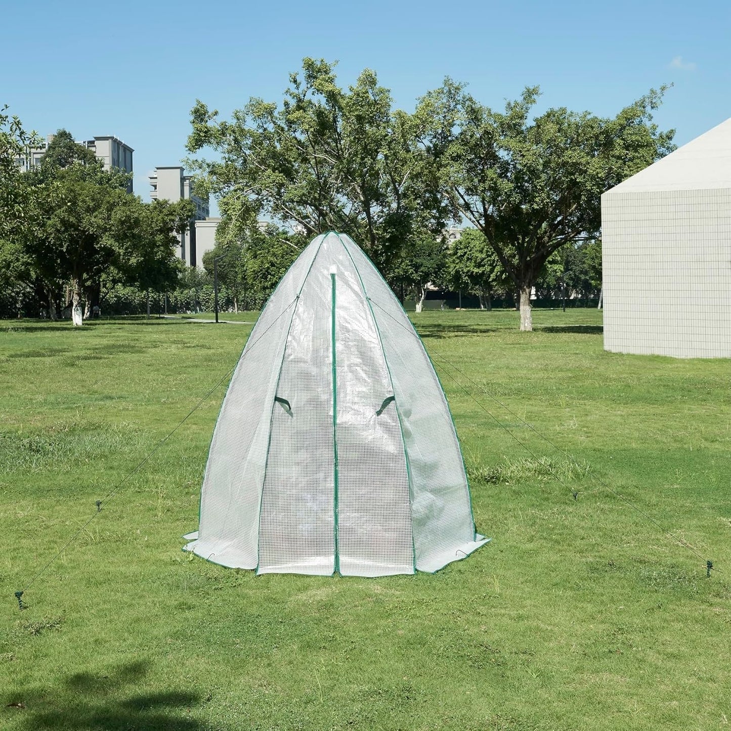 Outdoor Hexagonal Spire Garden Greenhouse Bird-proof Room For Placing Gardening Pots