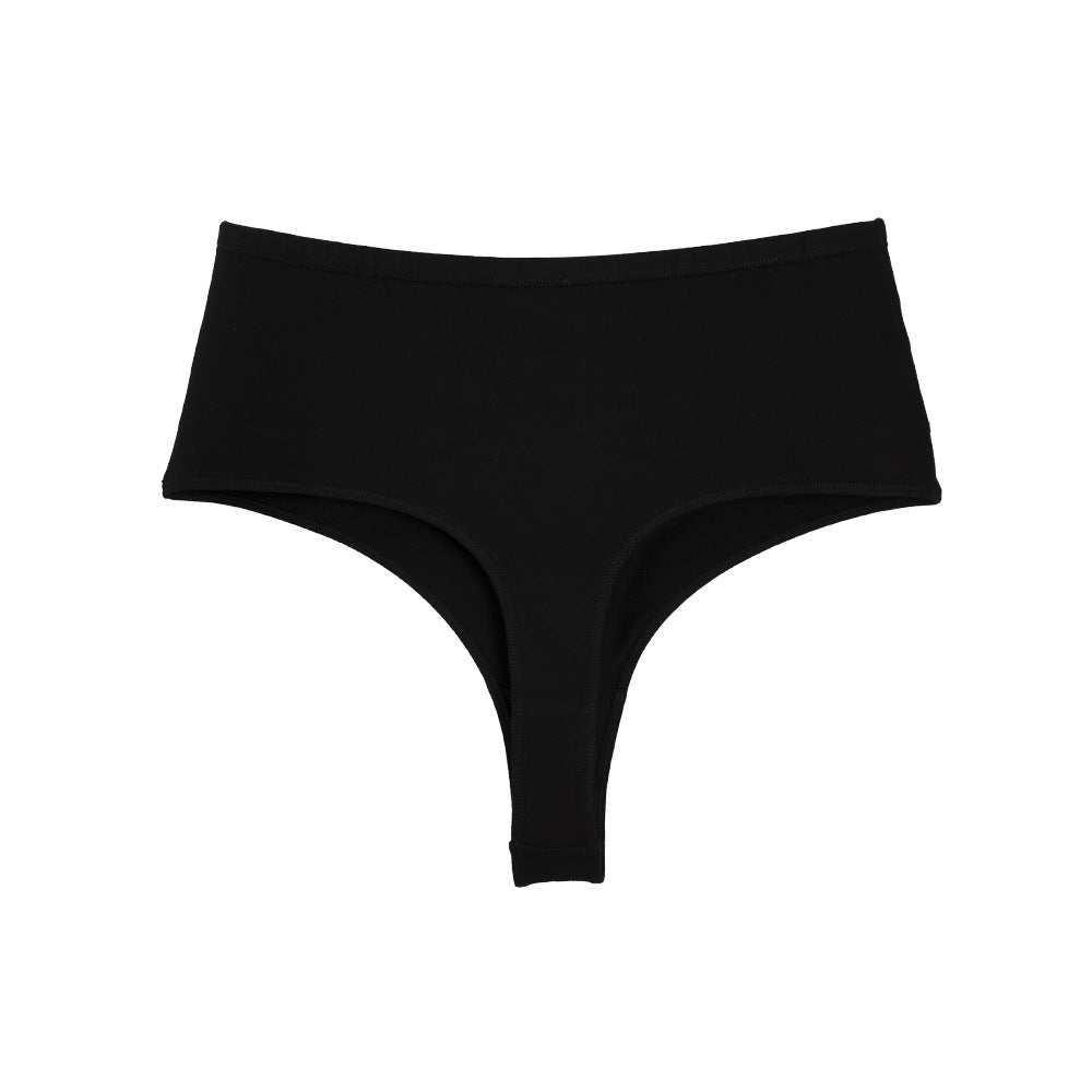Women's Waist Invisible T-shaped Breathable High Elastic High Slit Non-stuck Crotch Triangle Cotton Underwear