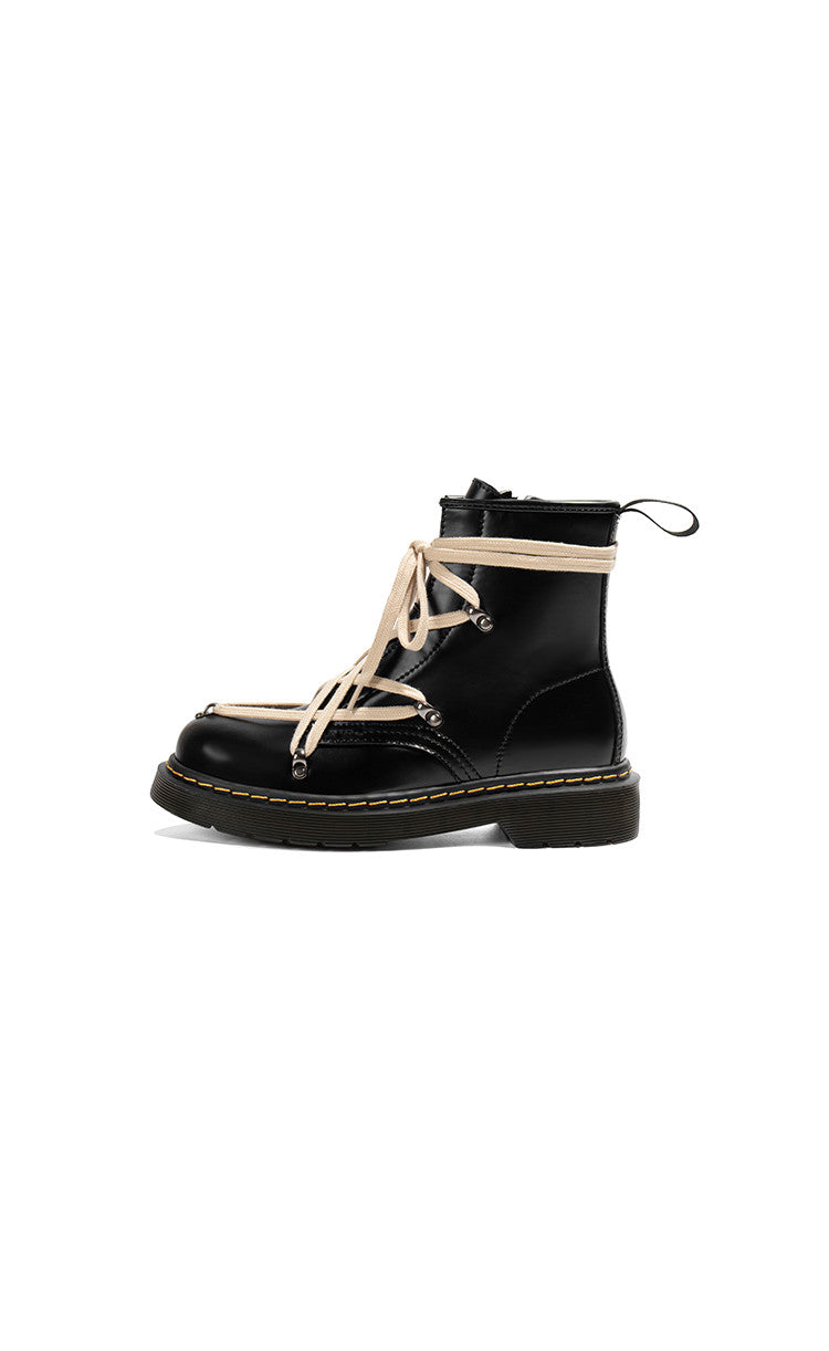 Children's British Style Leather  Lace-up Ankle Boots