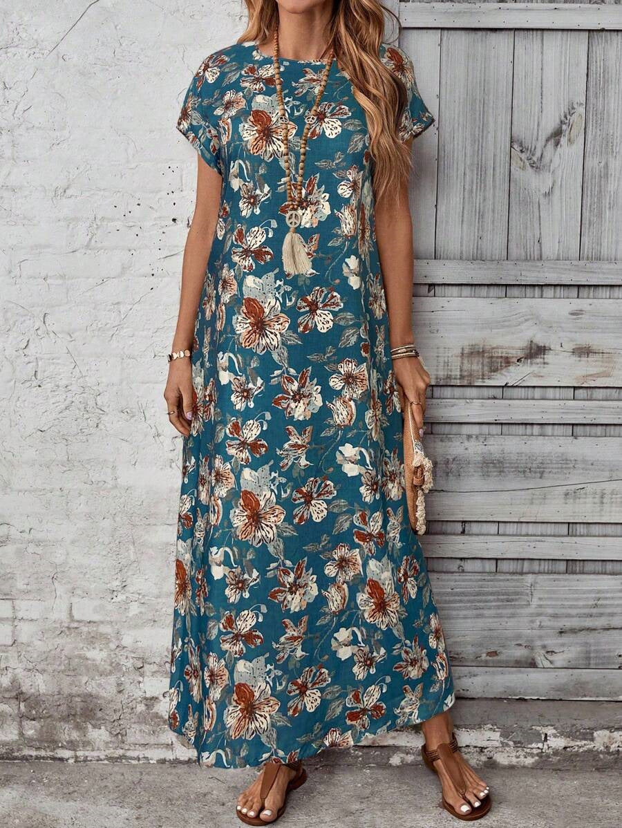 Women's Fashionable Casual Dress With Digital Print