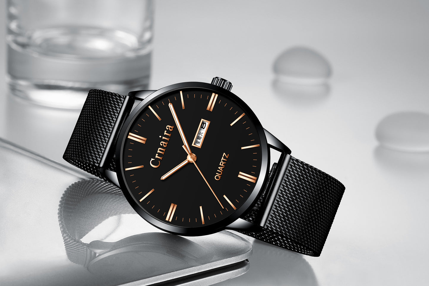 Men's Pointer Display Casual Waterproof Quartz Watch
