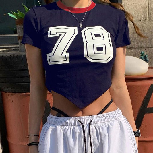 Retro Sports Casual Digital Print Spice Girls T-shirt