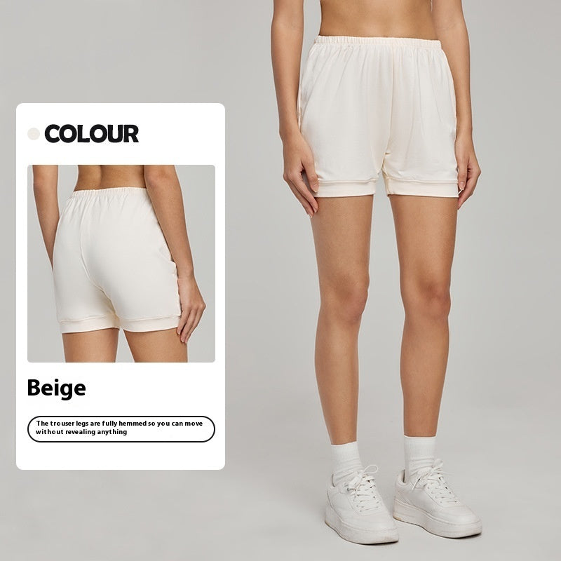 Solid Color Cotton Loose Breathable Workout Shorts