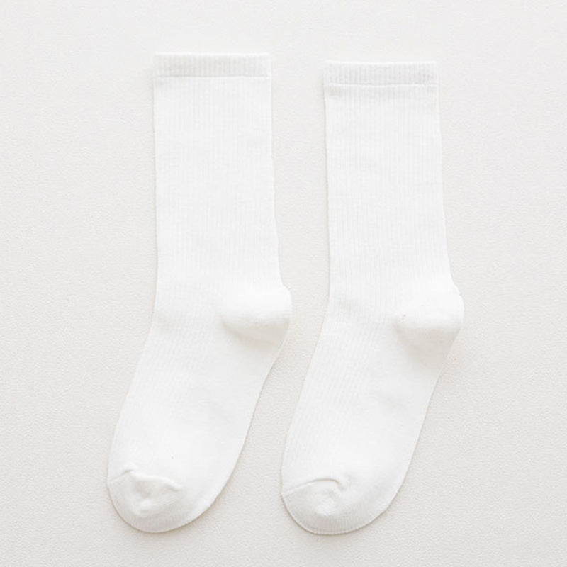Candy Rainbow Color Mid-calf Cotton Socks