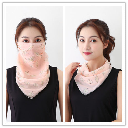 Summer outdoor riding mask driving sun shading scarf