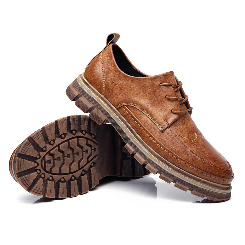 Low Cut Soft Sole Men's Leather Shoes